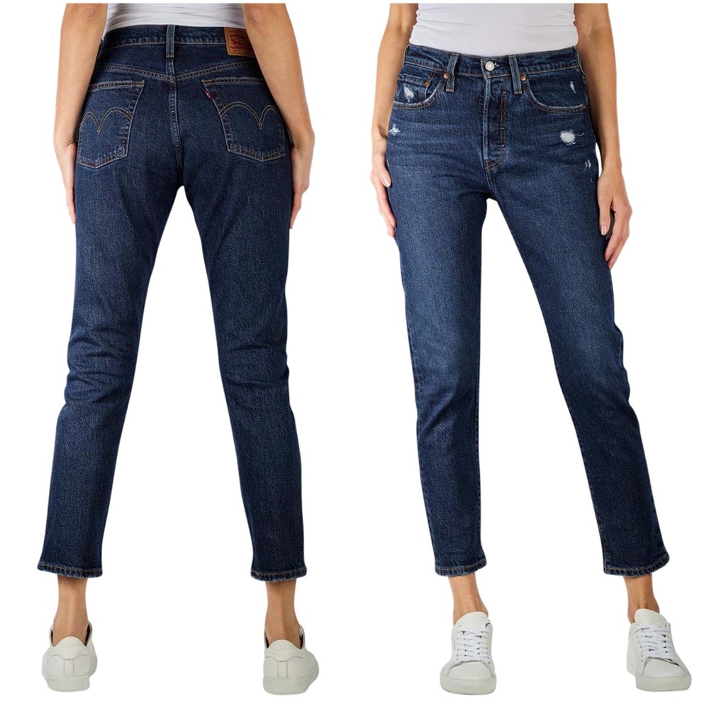 Levi’s 501 Skinny Fit Distressed Jeans Salsa Authentic Wash
